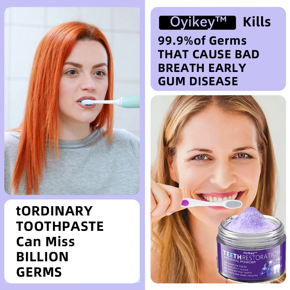 Oyikeyยฎ ๐Tooth Restoration Mineral Powder (Whitening, Restoring Tooth Health)