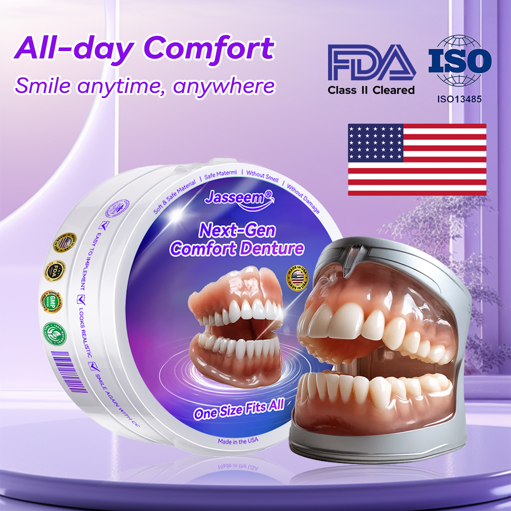 𝐉𝐚𝐬𝐬𝐞𝐞𝐦® Latest Premium Comfort Dentures🎁 (High-End Dentures, Easy to Wear - Limited Time 70% Discount)